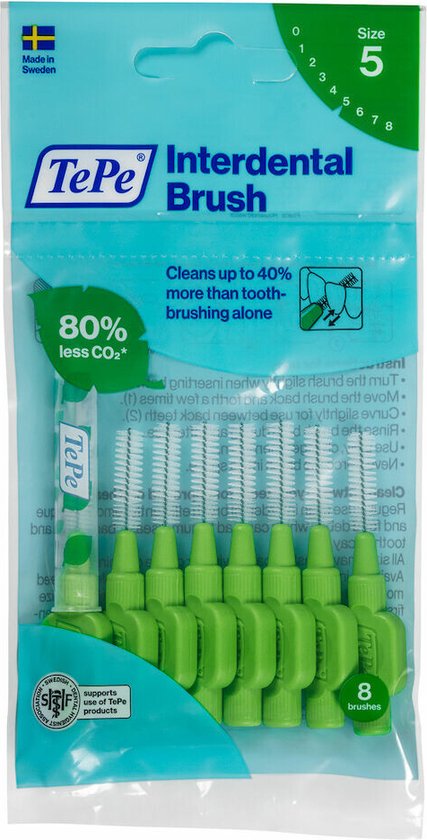 TePe Interdentale Ragers Origineel 0,8 mm Groen - 8 stuks