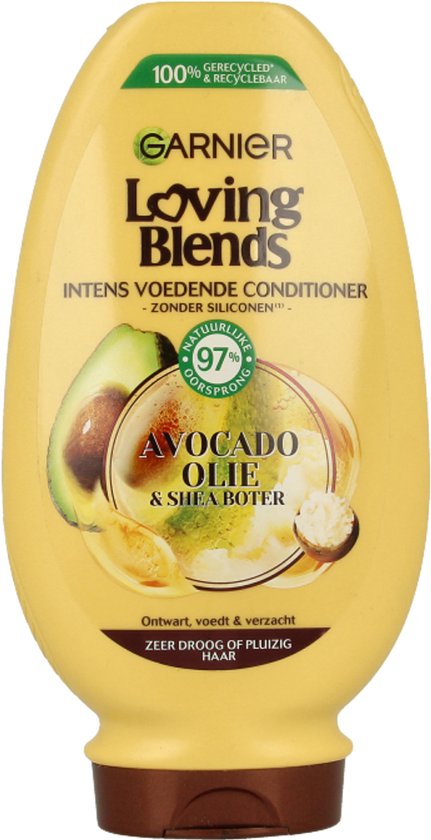 Garnier Loving Blends Conditioner Avocado Olie & Shea Boter Zeer Droog of Pluizig Haar - 250 ml