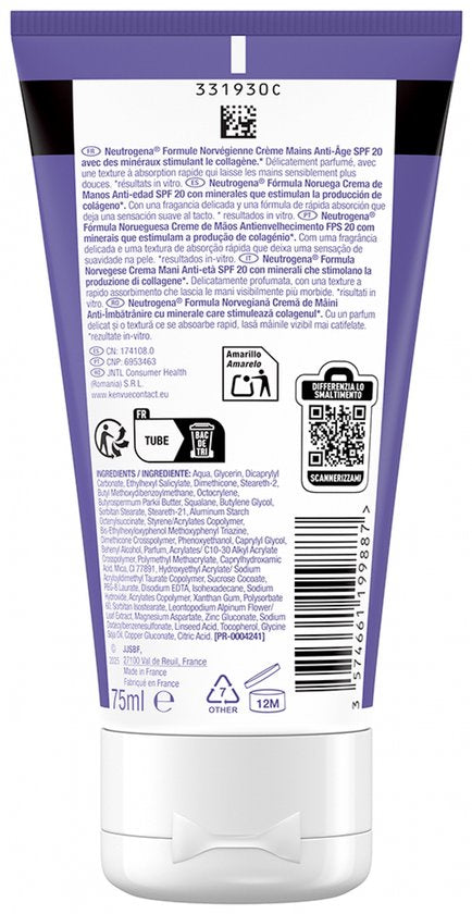 Neutrogena - Visibly Renew SPF 20 Elasti Boost Hand Cream - 75ml