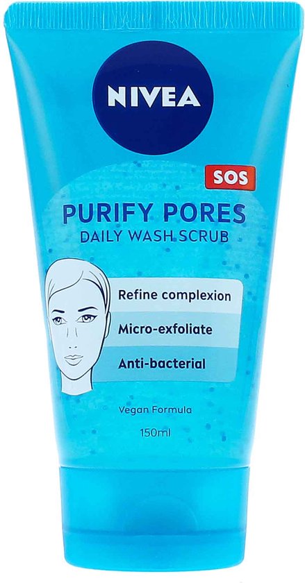 NIVEA Pore Purifying Serie - Gezichtsreiniger - Tegen Onzuiverheden - 150 ml - Antibacterieel