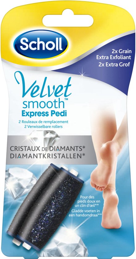 Scholl Velvet Smooth - Navulling Elektrische Eeltverwijderaar - Extra Grof - Voetvijl - 2 Stuks