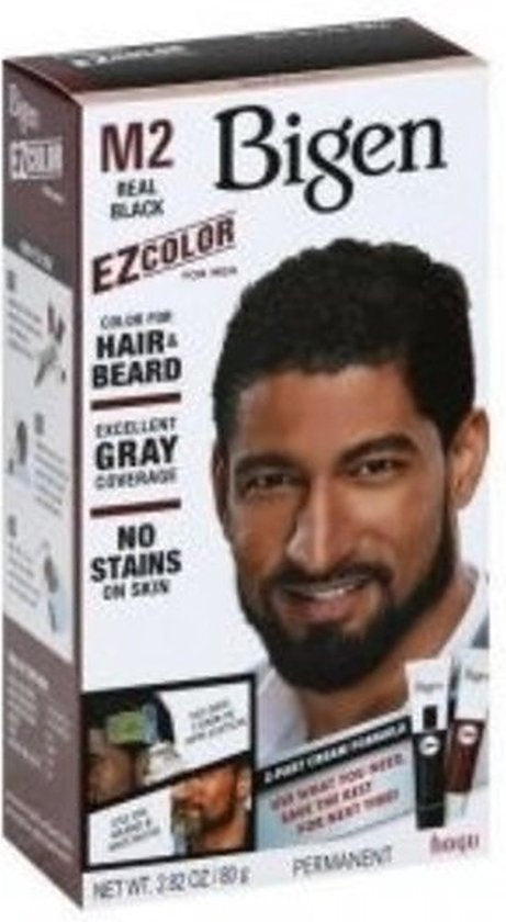 Bigen M2 Real Black | Langdurige haarkleur voor haar en baard | EZcolor