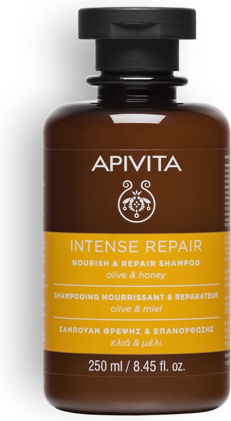Apivita Keratin Repair Shampoo - Voor gekleurd haar - 90% natuurlijke ingrediënten - 250 ml