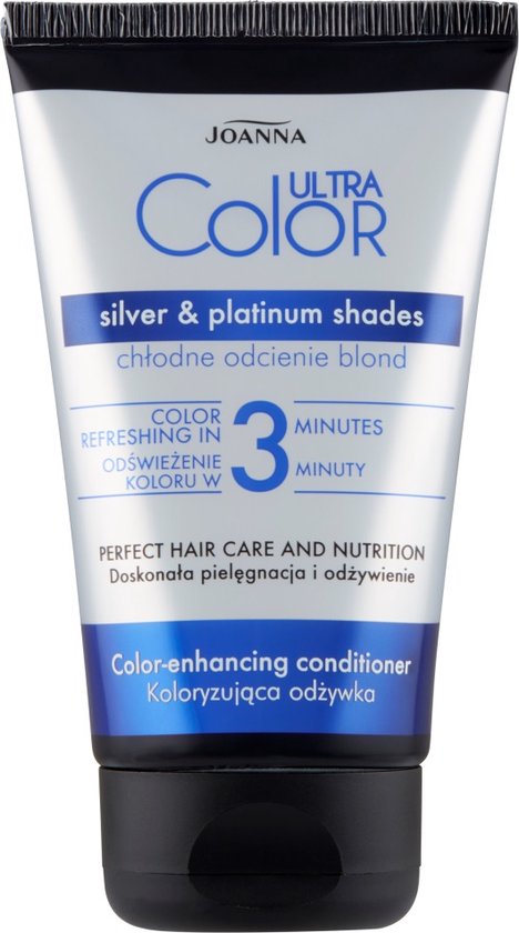 Joanna Ultra Color kleur verdiepende 3 minuten conditioner, zilver en platina tinten, 100ml