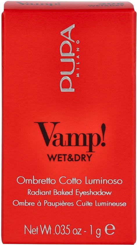 PUPA Milano Vamp! Wet & Dry Oogschaduw 308 Anthracite Grey - Green & Blue - 1 gr