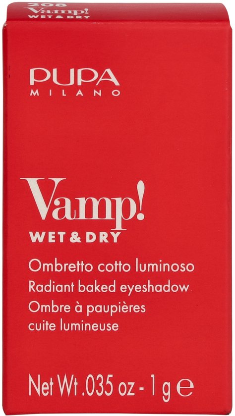 PUPA Milano Vamp! Wet & Dry Oogschaduw 208 Ballerina Pink - Gold & Copper - 1 gr
