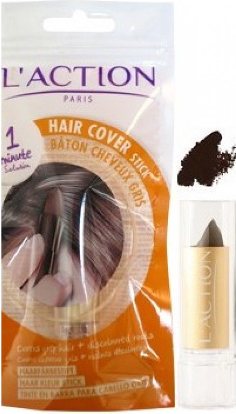 L action Haarverf L action Hair Cover Stick Zwart