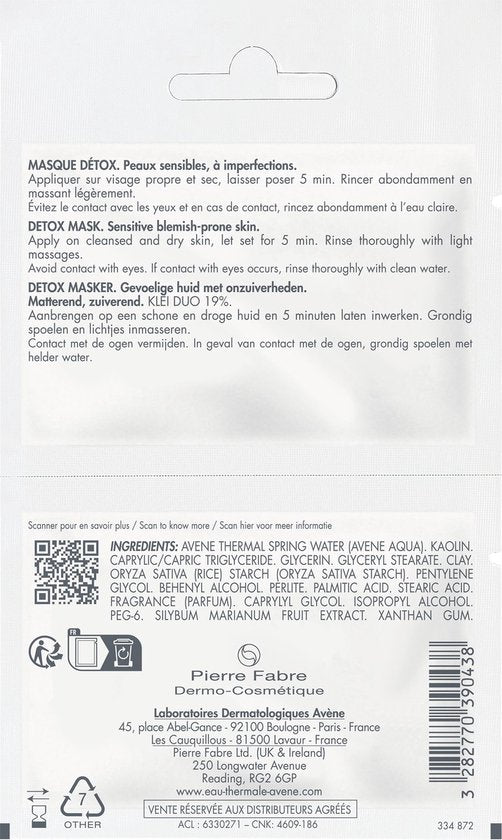 Avène Cleanance Detoxmasker 12 ml