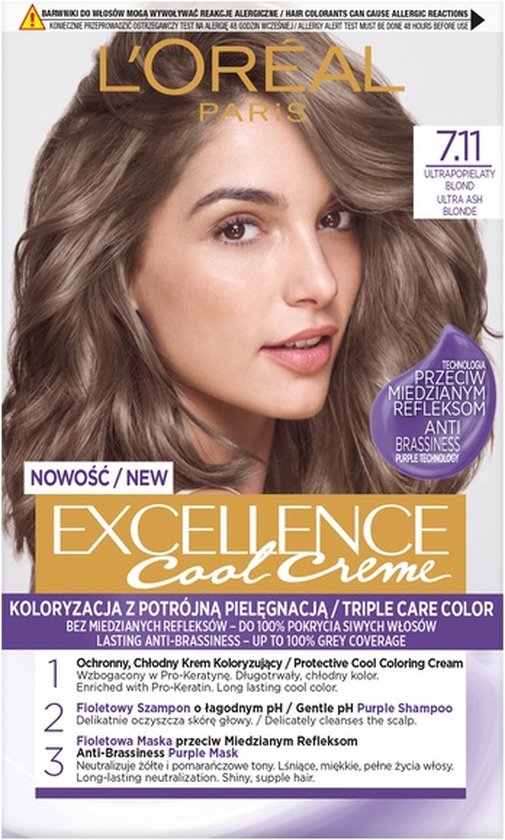 Excellence Cool Creme haarkleuring 7.11 Ultra Blond