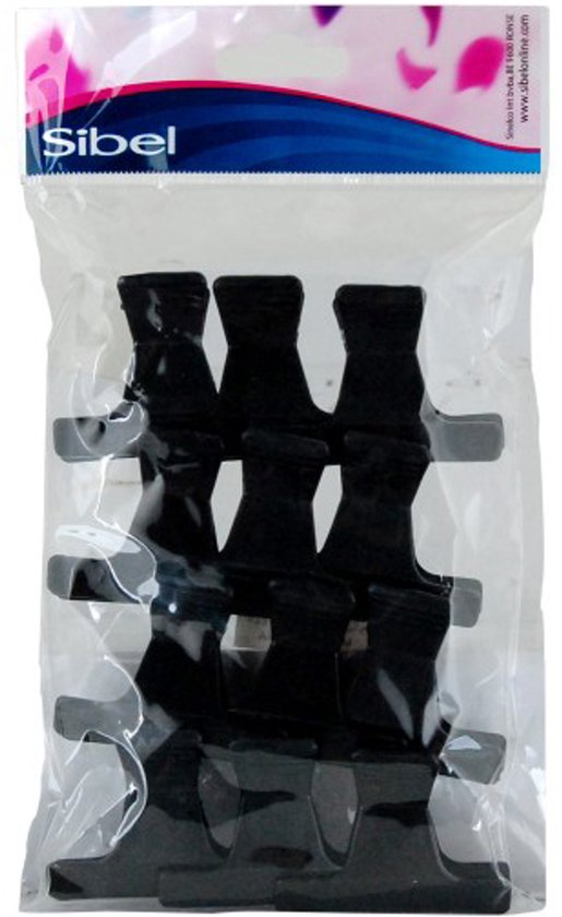 Sibel Verdeelklem Plastic Zwart 12st