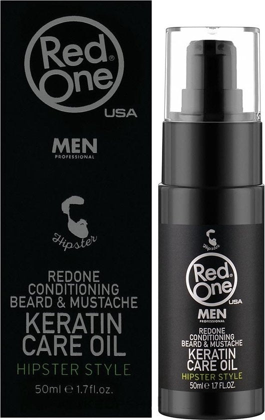 Red One - Conditioning Beard & Mustache Keratin Care Oil - 50ml
