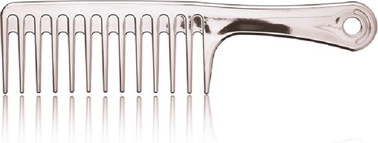 HairCare - Grove Kam - Haarkam - 24,5 cm - Zilver - Kapsalon - Kapper