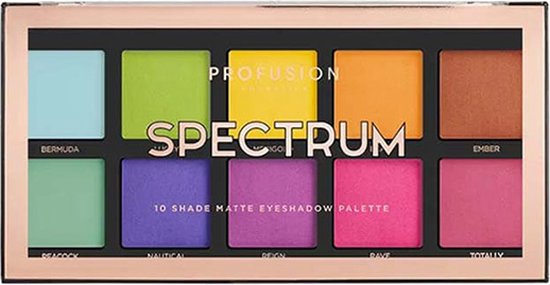 Profusion Oogschaduw Artistry Mini Palette | Oogschaduw Palette | Oogschaduw Primer, 10 kleuren (Spectrum)