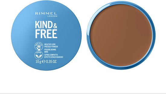 Rimmel London KIND & FREE Vegan Pressed Powder Gezichtspoeder 050 Deep