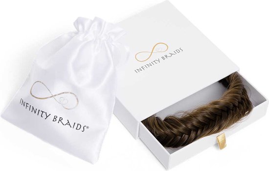 Infinity Braids - Jolie Fishtail Braid - Haarband - Haarband Dames - Haarbanden - Haarband Meisje - Jolie Copper Bronze