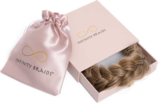 Infinity Braids - Viènne Messy Braid - Haarband - Haarband Dames - Haarbanden - Haarband Meisje - Viènne Marshmellow Roast