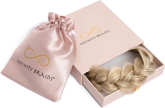 Infinity Braids - Viènne Messy Braid - Haarband - Haarband Dames - Haarbanden - Haarband Meisje - Messy Braid Viènne Satin Caramel