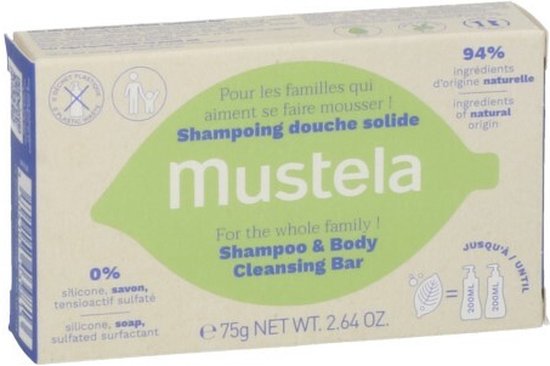 Shampoo Bar Mustela Bio (75 g)
