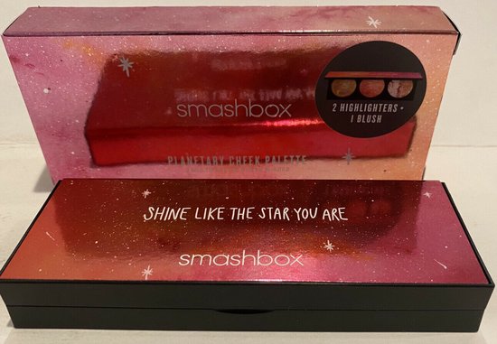 Smashbox Planetary Cheek Palette Blush Highlighter Contour 2 Highlighters + 1 Blush