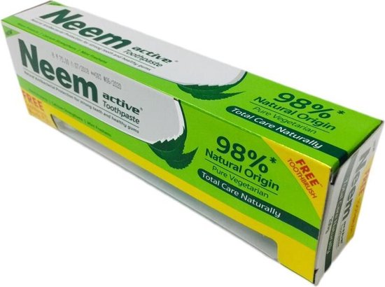 Neem Active Tandpasta 200g + Tandenborstel