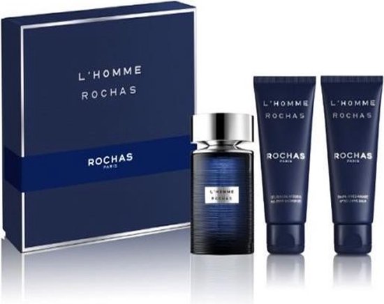Rochas L'homme De Rochas Eau De Toilette Spray 100ml Set 3 Pieces 2020