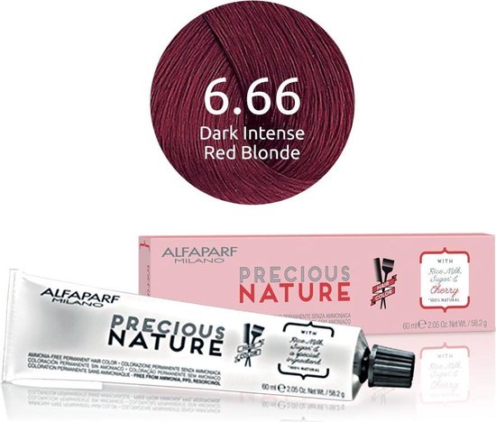 Alfaparf - Precious Nature - Ammonia-Free Permanent Hair Color - 6.66 - 60 ml