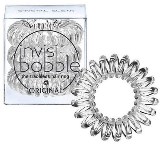 Hair ties Invisibobble Invisibobble Elastic Spiral Transparent 3 Units