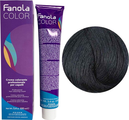 Fanola Cream Color - 100 ml - 1.10 Blue Black