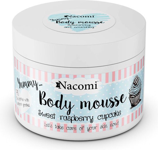 Nacomi Body Mousse Sweet Raspberry Cupcake 180ml.