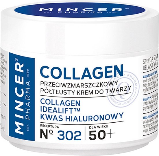 Collageen 50+ anti-rimpel halfvette gezichtscrème nr.302 50ml