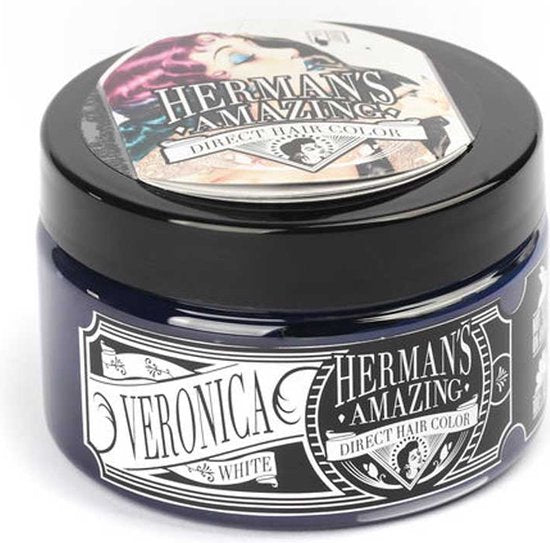 Hermans Amazing Haircolor - Silver Veronica White Semi permanente haarverf - Zilverkleurig