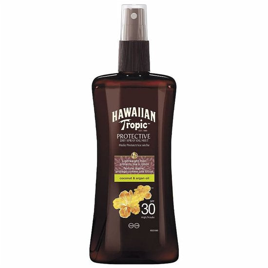 Zonnebrandolie Hawaiian Tropic SPF 30 Kokosnoot Argan (200 ml)