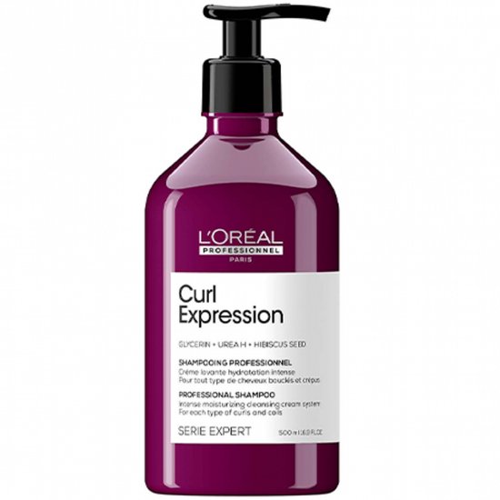 L’Oréal Professionnel Serie Expert Curl Expression Intense Moisturizing Cleansing Cream Shampoo - 500 ml- Normale shampoo - Voor Krullend haar -