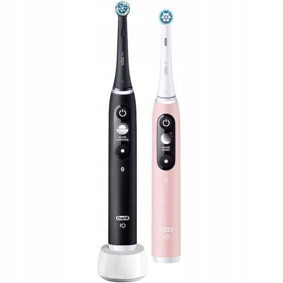 Oral-B iO Series 6 Duo - Elektrische Tandenborstels - Black Pink - AI Display - 5 Poetsmodi