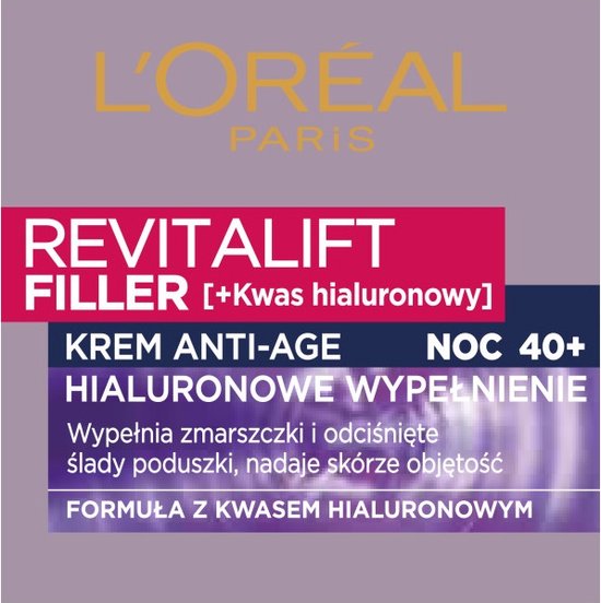 L'Oreal - Revitalift Filler Anti-Age Cremation For The Night 50Ml