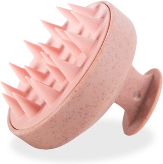 Haarwas- en hoofdmassageborstel Roze