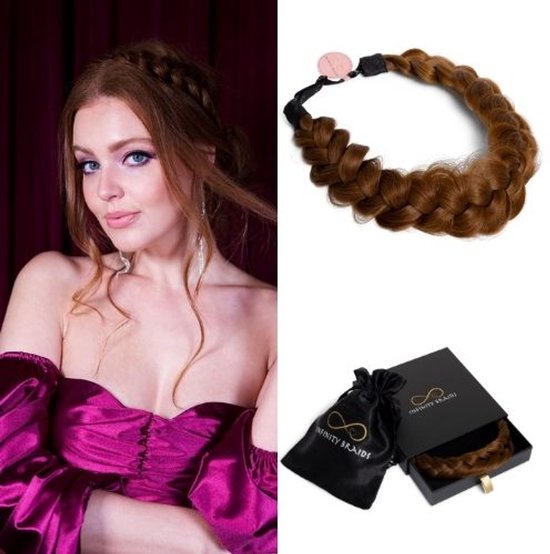 Infinity Braids - Viènne Messy Braid - Haarband - Haarband Dames - Haarbanden - Haarband Meisje - Messy Braid Viènne Ginger