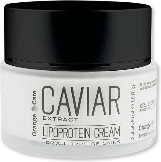 Orange Care Caviar Crème Huidverzorgingscrème Dag en Nacht crème vouwen mannen 50 ML - Kaviaarcrème met Hyaluronzuur, Aloë Vera,anti rimpel vochtinbrengende niet vette crème voor stralende tint
