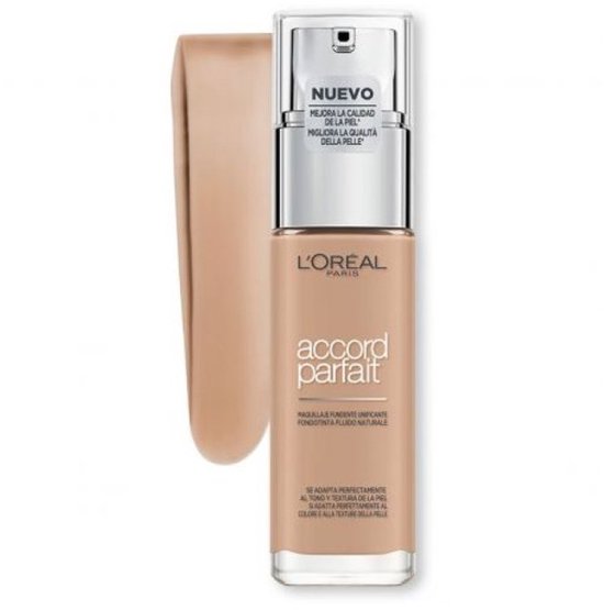 L’Oréal Paris - Accord Parfait Foundation - 4N - Natuurlijk Dekkende Foundation met Hyaluronzuur en SPF 16 - 30 ml