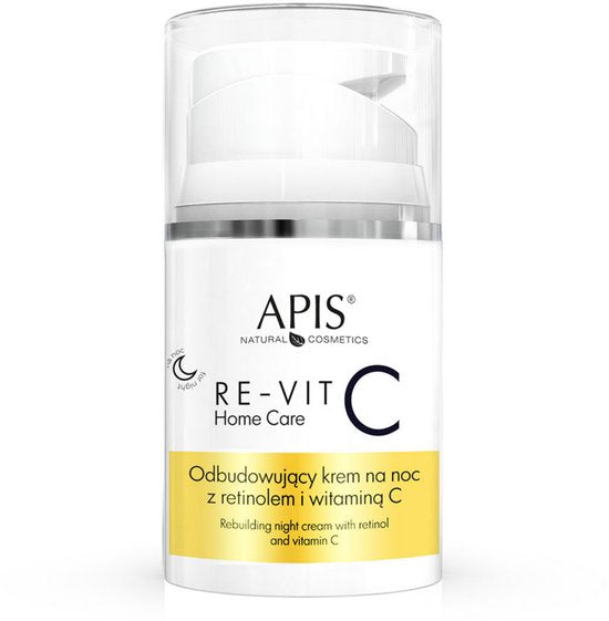 APIS Home Care Nachtcrème - Huidverzorging - Herstellende crème met retinol en vitamine C, 50 ml