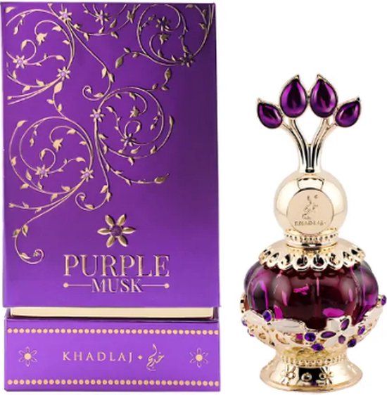 Khadlaj Purple Musk Perfume Oil - Fruitig, bloemig en sandelhout geur - 20ml