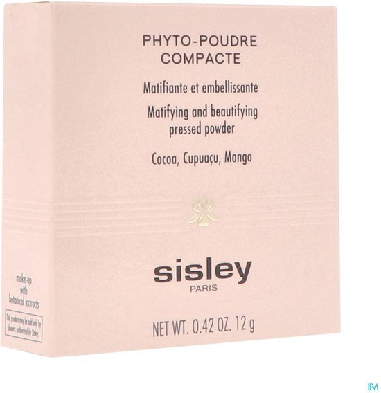 Sisley Phyto-poudre Compacte 2 Natural - Luxueuze Hydraterende Poeder voor Natuurlijke Fluweelzachte Finish