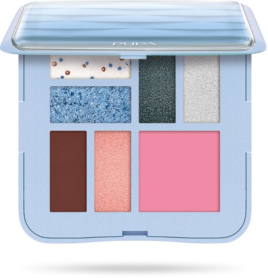 Pupa Milano - Eyeshadow Palette Light Blue - Waves - 7 delig
