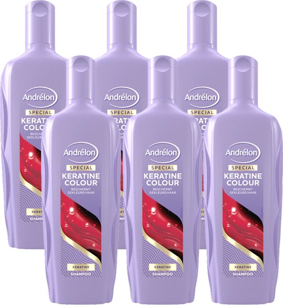 Andrélon Special Keratine Colour Shampoo - 6 x 300 ml - Voordeelverpakking