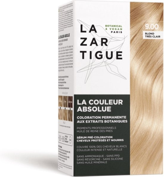 Lazartigue La Couleur Absolue Permanent Haircolour Pakket 9.00 Very Light Blond Set
