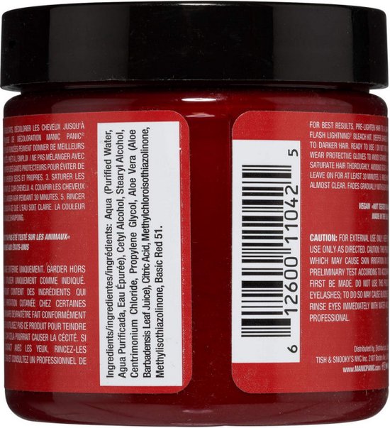 Manic Panic Semi permanente haarverf Vampire's Kiss Classic Rood