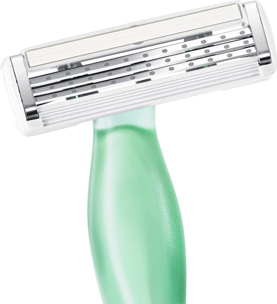 BIC Soleil Escape Scheermes- Geur Lavendel en Eucalyptus - Geparfumeerde greep - Verpakking van 3 wegwerpscheermesjes - 3 mesjes