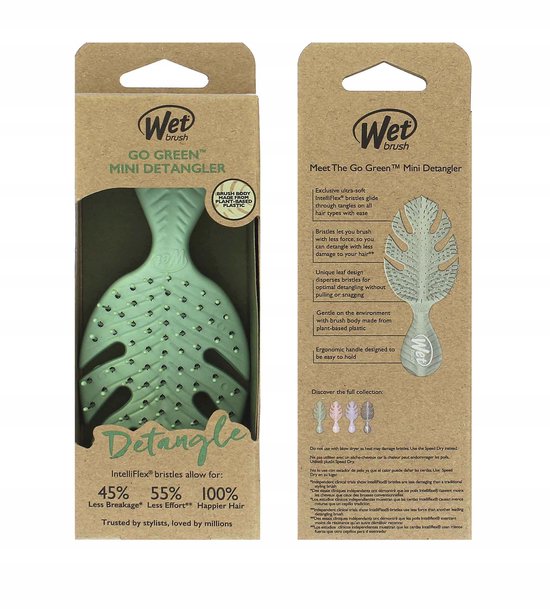 Wetbrush Go Green Mini Detangler Green