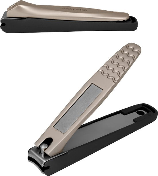 Staleks - robuste nagelknipper met container