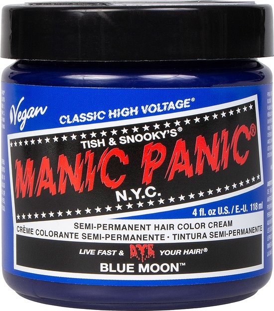 Manic Panic Semi permanente haarverf Blue Moon Classic Blauw